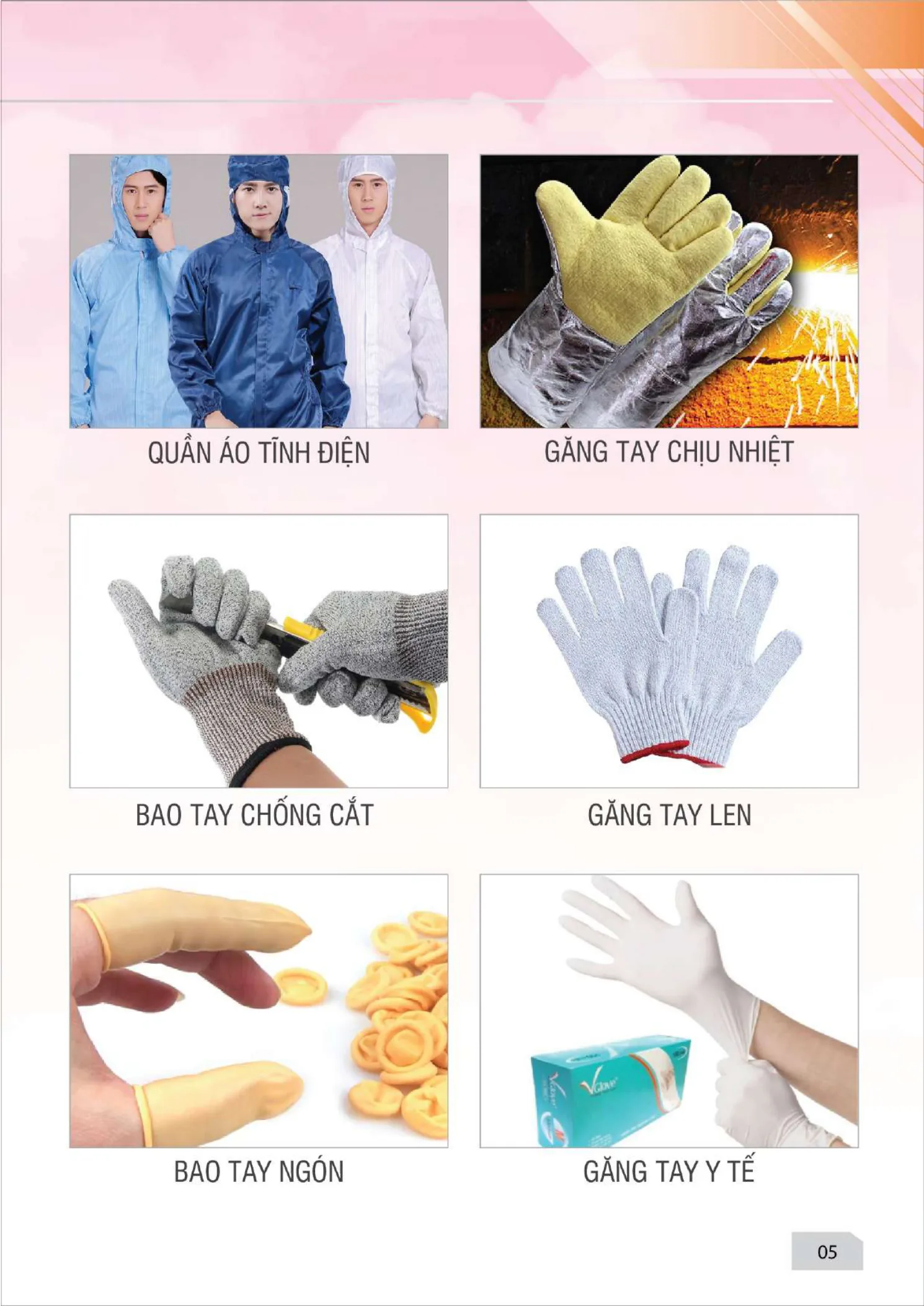 Đồ bảo hộ lao động — chụp tai, dây đai, giày bảo hộ, ủng, khẩu trang