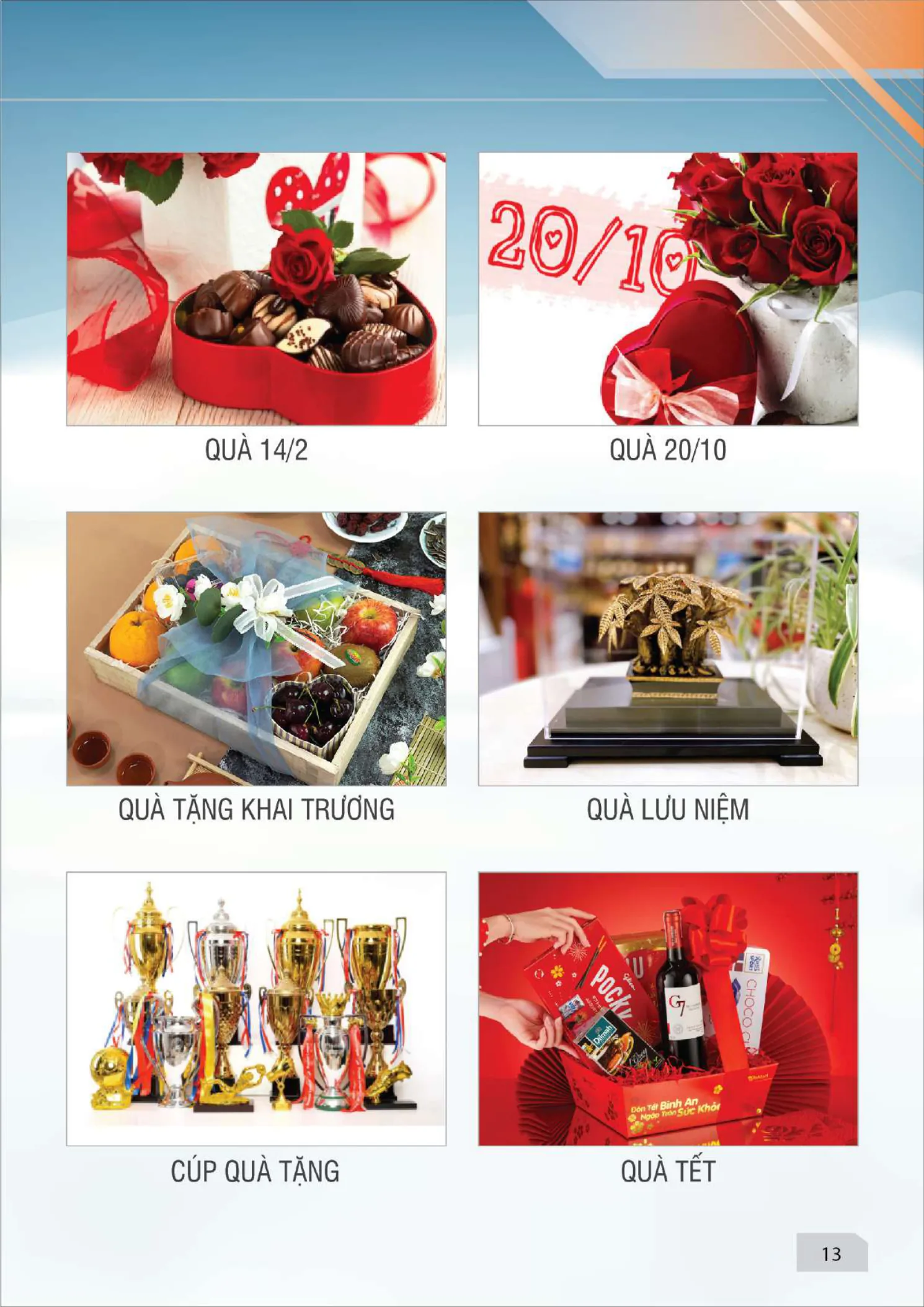 Quà tặng — quà 14/2, quà 20/10, quà khai trương, quà lưu niệm, cúp quà tặng, quà Tết